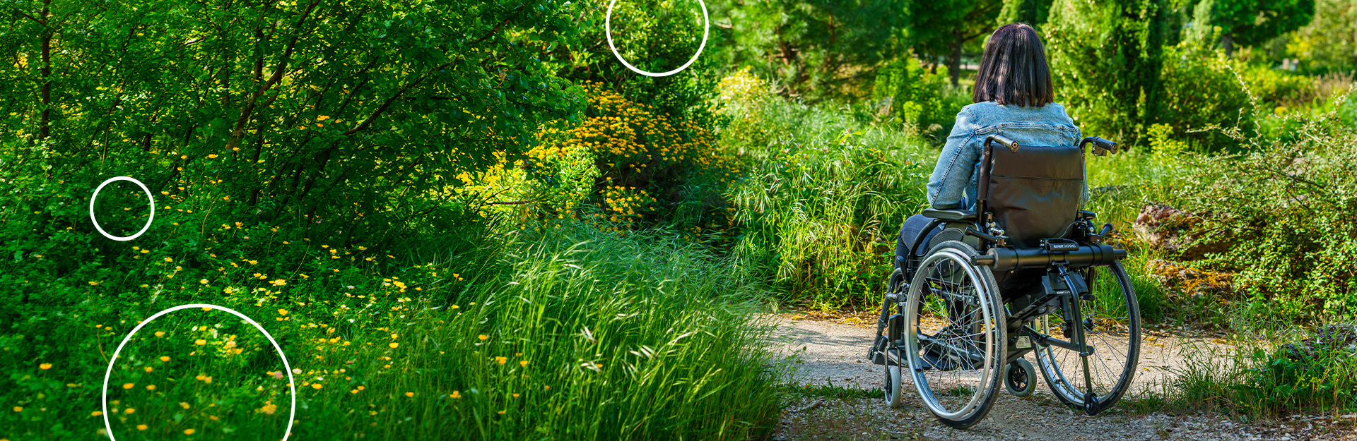  fauteuil roulant électrique sur un fond rose 