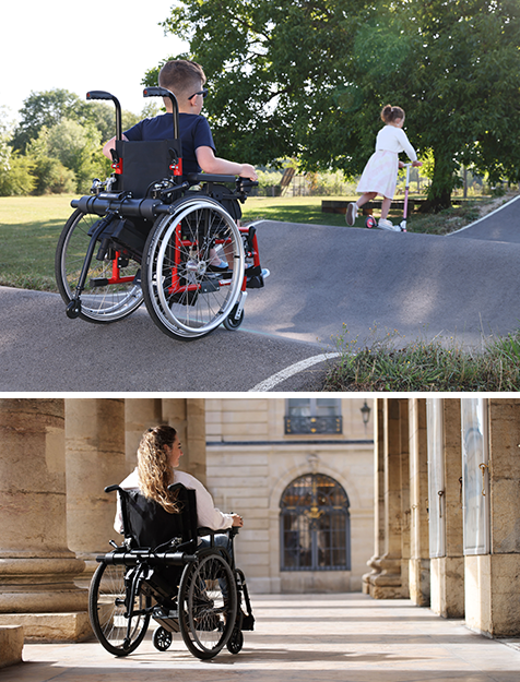 plusieurs images de personnes en situation de handicap