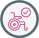 Pictogramme fauteuil roulant