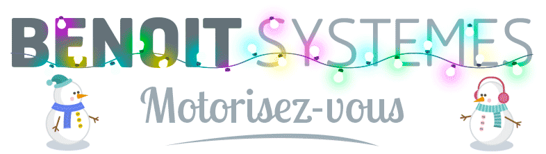 Logo de Benoit Systemes, fabricant français de motorisations amovibles et accessoires pour fauteuils roulants manuels